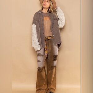 POL Brown Jacket/Shacket